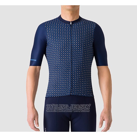 2019 Cycling Jersey La Passione Blue Short Sleeve And Bib Short